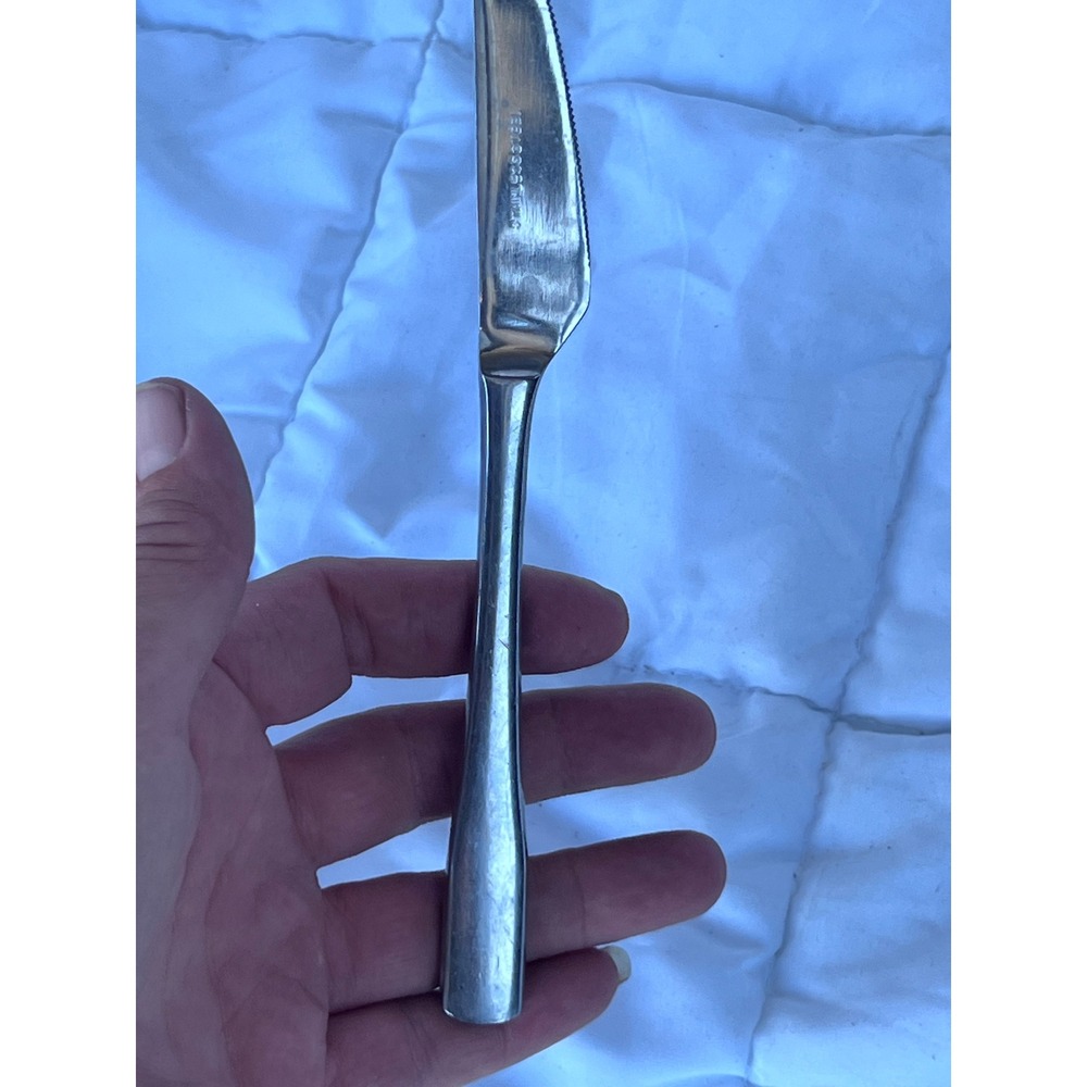 Modern Unisex Unbranded Stainless Steel Dinner Knife OS Silver